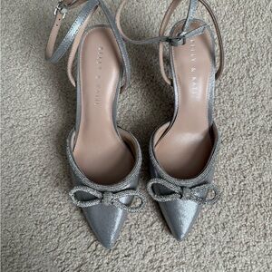 Kelly & Katie Metallic Silver Heels